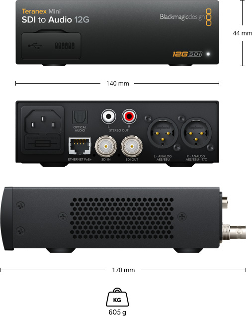 Blackmagic Teranex Mini SDI to Audio 12G