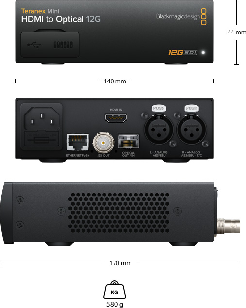 Blackmagic Teranex Mini HDMI to Optical 12G