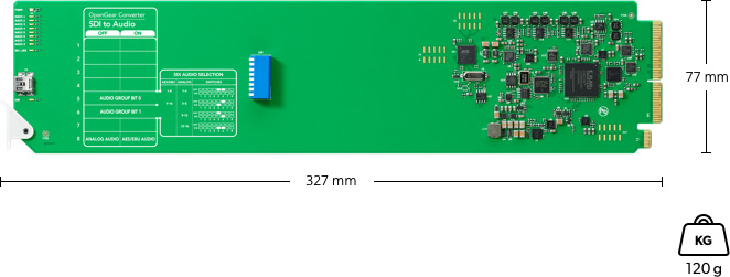 Blackmagic OpenGear Converter SDI to Audios