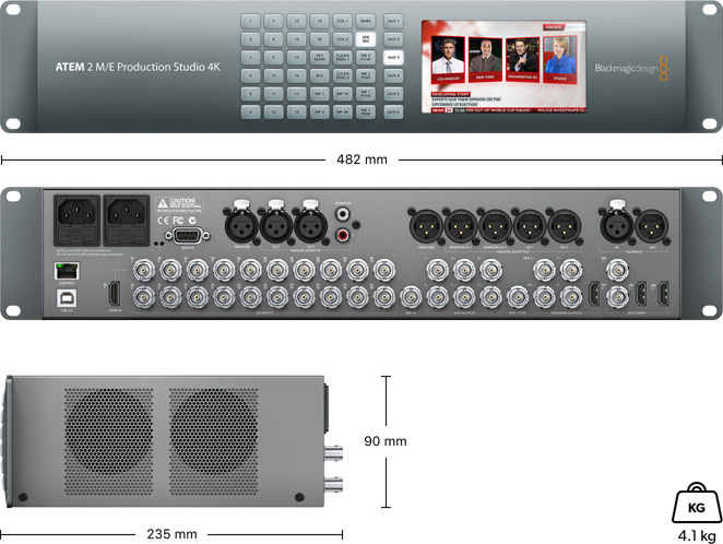 Blackmagic ATEM 2 M/E Production Studio 4K