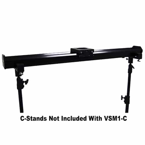 VariZoom VariSlider VSM1-C camera slider with 2 c-stand / low boy mounts