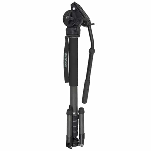 VariZoom CHICKENFOOT-HEAD carbon fiber monopod w/ fluid head